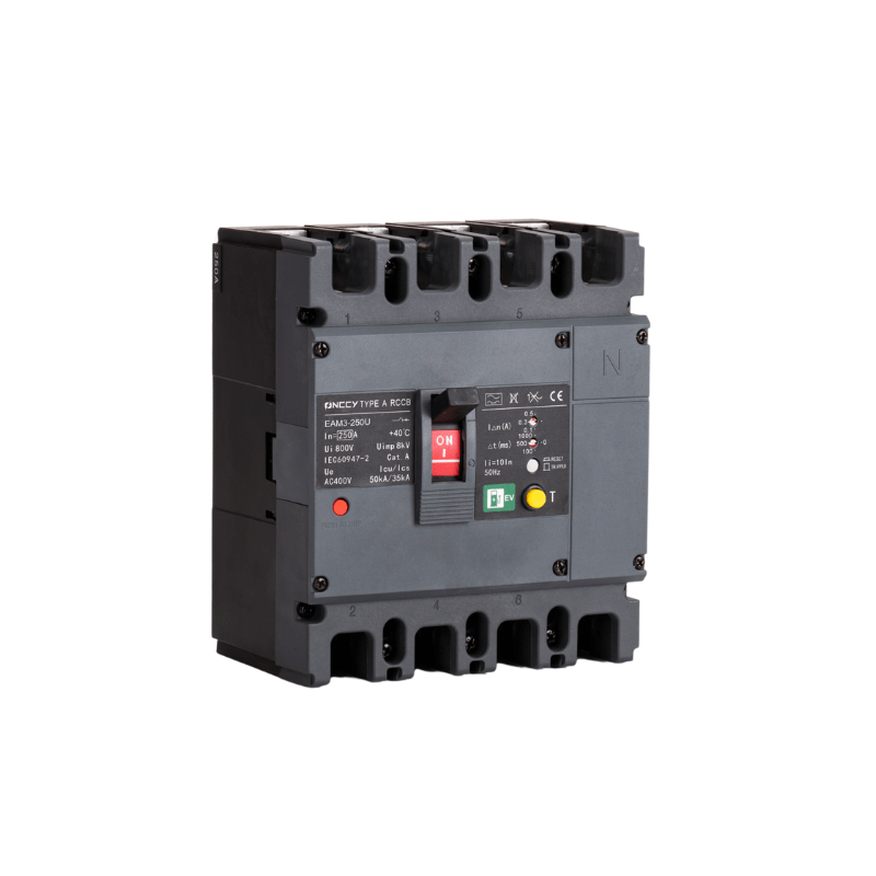 125A-630A 800V 3P 4P AC 塑壳断路器 with Residual Current Protection 2