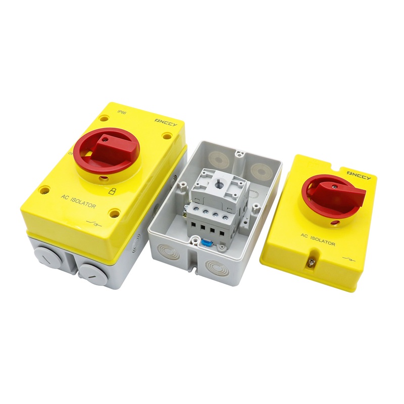 32A 4P 690V IP66 AC 旋转隔离开关 with 可锁 2