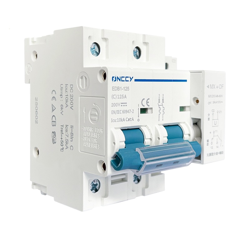 DC 断路器 2P 200VDC 125A with MX+OF 2