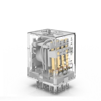 E18F-2P 10A 250VAC/30VDC 接口继电器-插拔式